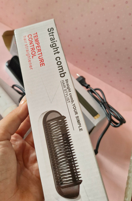 برس حرارتی اتو مو صاف کننده Straight Comb HQT-909B