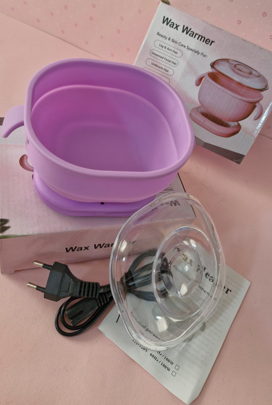 دستگاه وکس سیلیکونی wax warmer سایز بزرگ رنگ بنفش