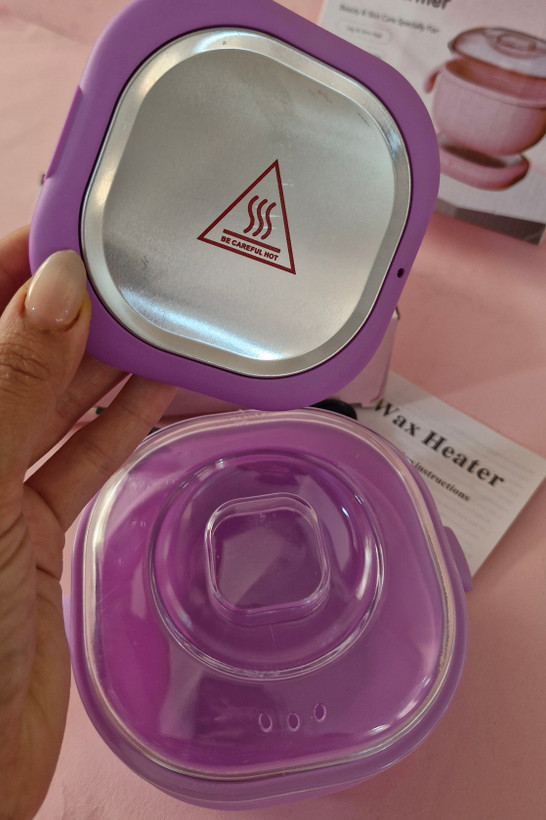 دستگاه وکس سیلیکونی wax warmer سایز بزرگ رنگ بنفش