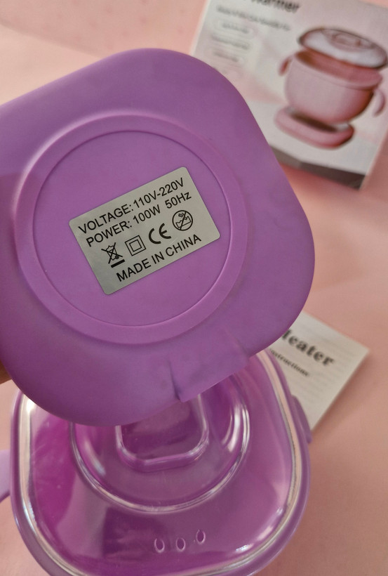 دستگاه وکس سیلیکونی wax warmer سایز بزرگ رنگ بنفش